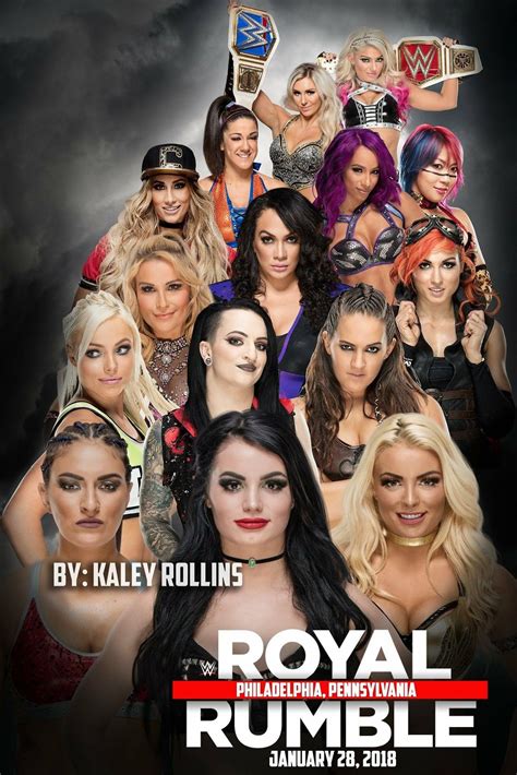 premier royal rumble feminin 28 janvier 2018 Wrestling Posters