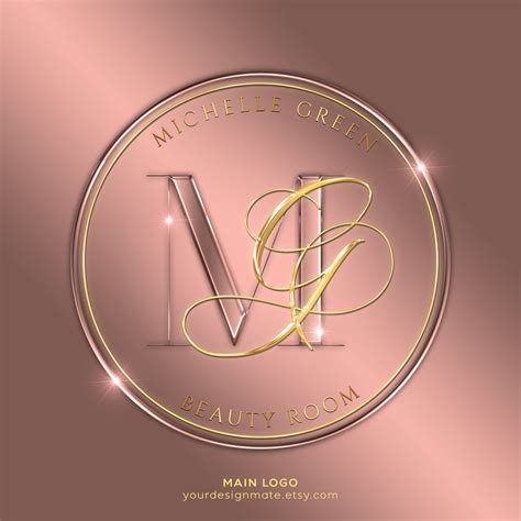 Nails Logo, Rose Gold Logo, Beauty Logo, Boutique Logo, Lash Logo