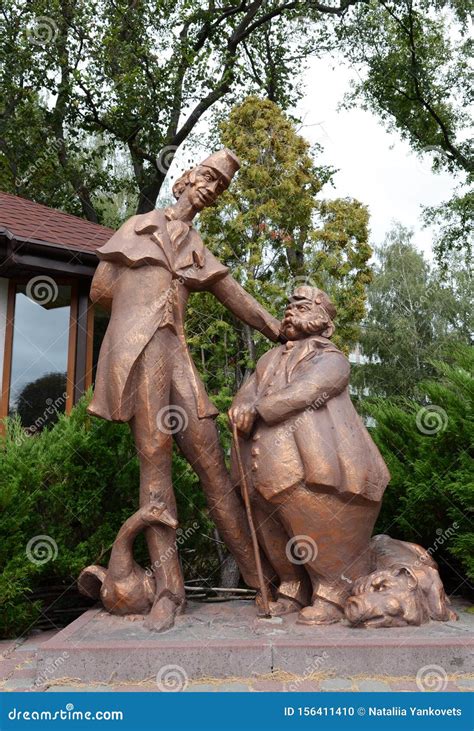 August 19, 2012 - Sculptures of Heroes of Gogol S Works Near the Pond ...
