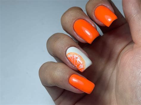Апельсиновый маникюр | Nails, Beauty