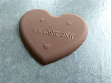 Chocolate mold heart "Ich liebe Dich"