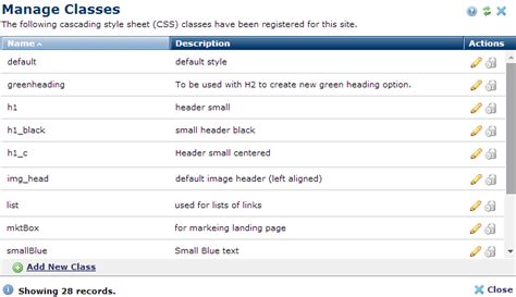 css class management