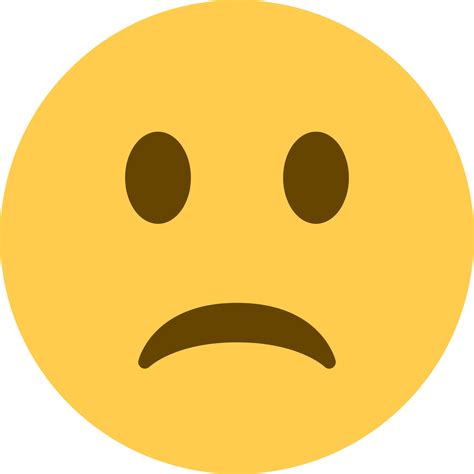 "slightly frowning face" Emoji - Download for free – Iconduck