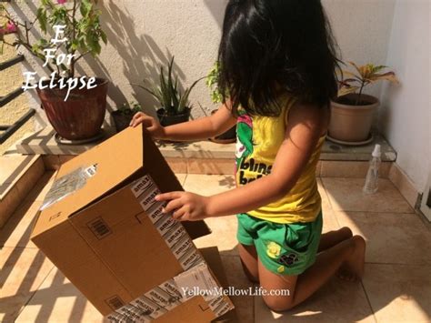 eclipse pinhole projector  observing sun