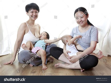 Asian Women In The Breast-Feeding Stock Photo 105180515 : Shutterstock