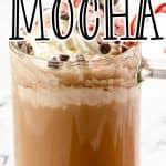 homemade peppermint mocha
