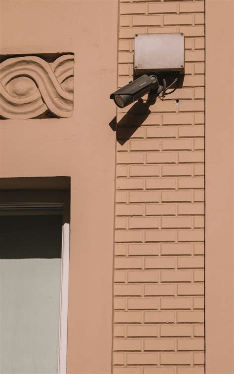 photo   wall  industrial camera  stock photo