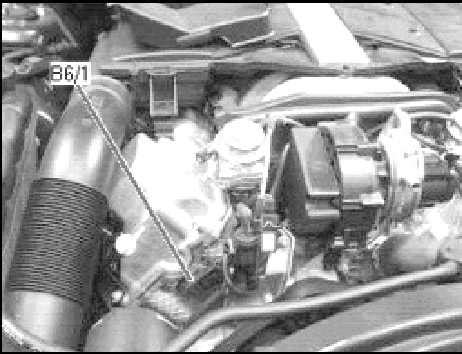 Mercedes-Benz W220 | Местоположение основных датчиков бензинового ...