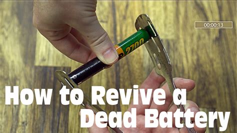 Reviving A Dead AA/AAA Battery Using A Metal BBQ Clamp