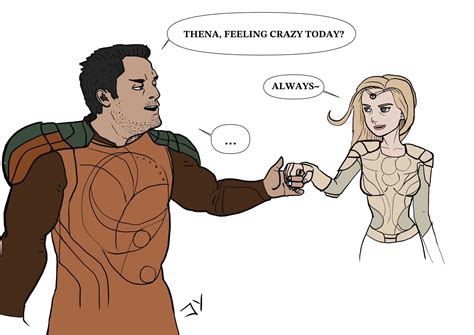 Gilgamesh leading Thena away by Yuniquebros on DeviantArt