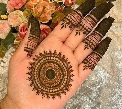 royal front hand mehndi design  bride