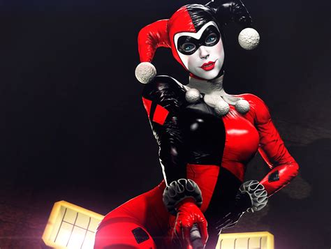 Immagine Harley Quinn eroe Fantasy Grafica 3D giovane 3023x2283