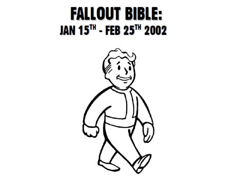 The Fallout Bible (complete) by Chris Avellone | No Mutants Allowed