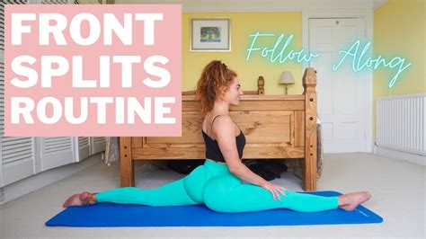 Stretching For Front Splits - YouTube