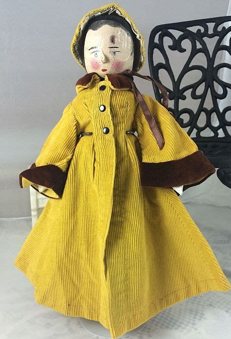 Antique Penny Wooden Doll Jointed Articulated Germany Wooden W Dress ...