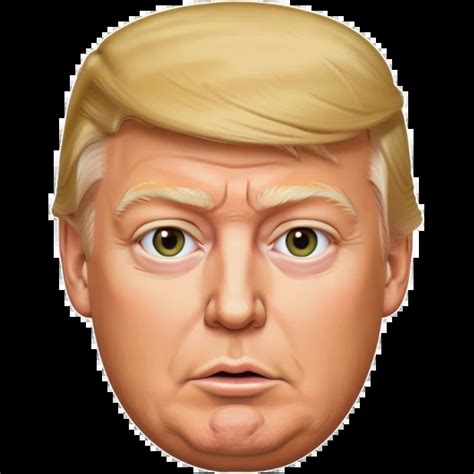 photorealistic donald trump real face emoji ai emoji generator