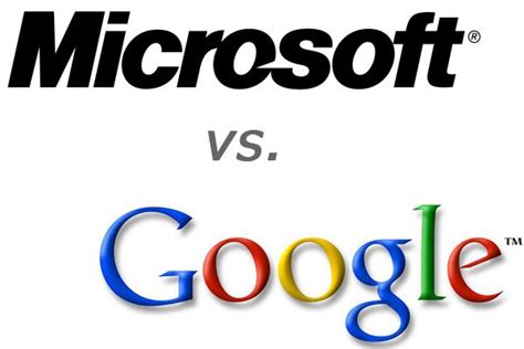 Google vs Microsoft - the Battle between Giants