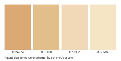 natural skin tones color scheme skin schemecolorcom