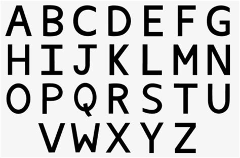 Free Alphabet Black And White Clip Art with No Background - ClipartKey