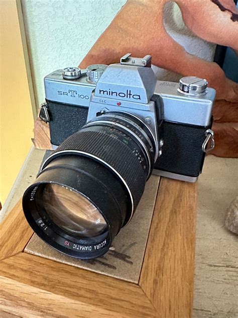 vintage minolta camera model srt  mm film cameras photography
