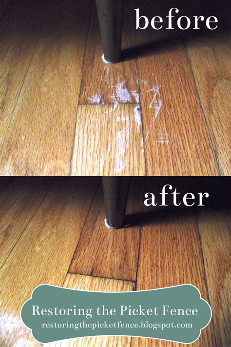 how to fix scratched wood floor