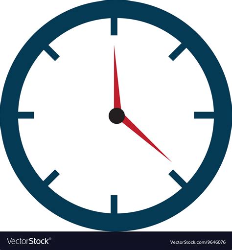 colorful clock  time graphic royalty  vector image