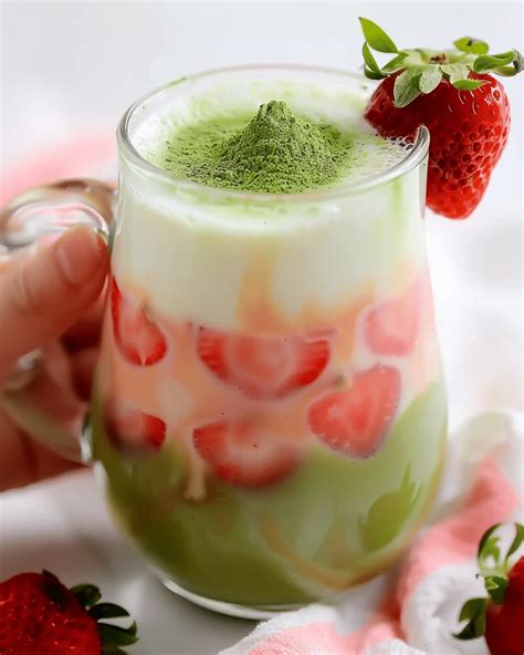 Strawberry Matcha Milk The Deliciously Glowy Treat Taking Social Media By Storm