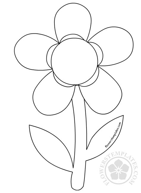 Spring Flower Template Printable - Printable Word Searches