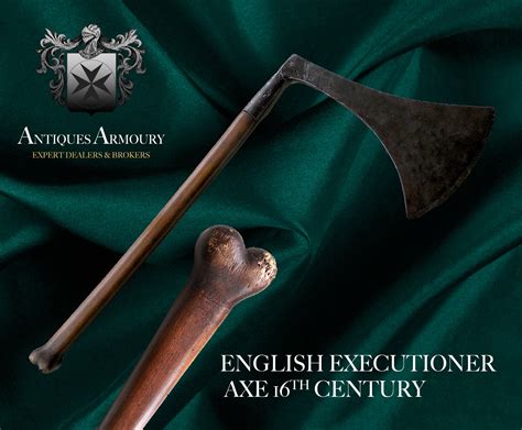 english  century beheading executioners axe richards collection