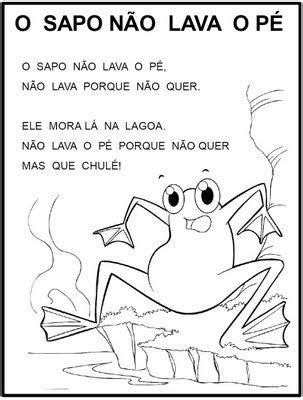 O Sapo Não Lava O Pe Letra - Aprendendo Fácil: O SAPO NÃO LAVA O PÉ Atividades 1 | Letras de musicas ...