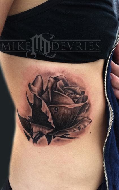 rose tattoo  mike devries tattoonow
