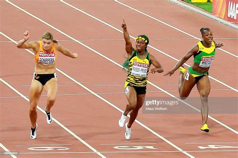 Shelly-Ann Fraser-Pryce of Jamaica beats Dafne Schippers of the... News