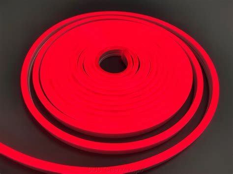 Гибкий неон 6х12 12V Red. Цена 350 руб, купить в Казани