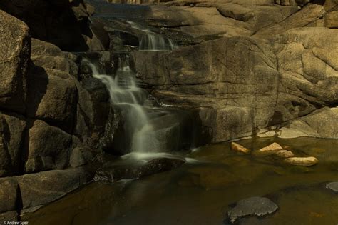 A small waterfall in the "40 foot hole" Wichita Mountains Wildlife ...