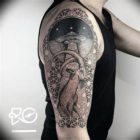 фото тату козерог 05.03.2019 №004 - photo tattoo ibex - tattoo-photo.ru ...