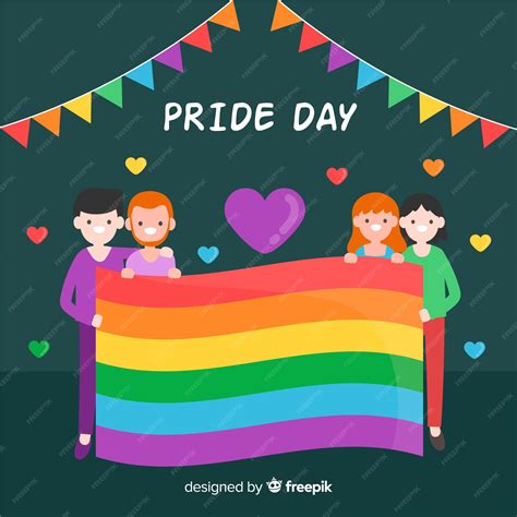 Free Vector | Pride day flag