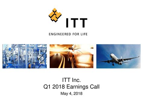 itt corporation   results earnings call  nyseitt
