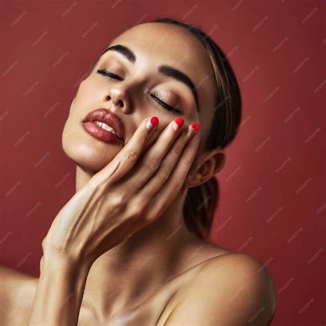 Premium AI Image | elegant nude woman portrait