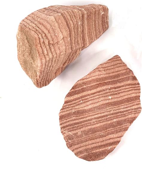 sandstone sedimentary rock  banding  unpolished rock specimens