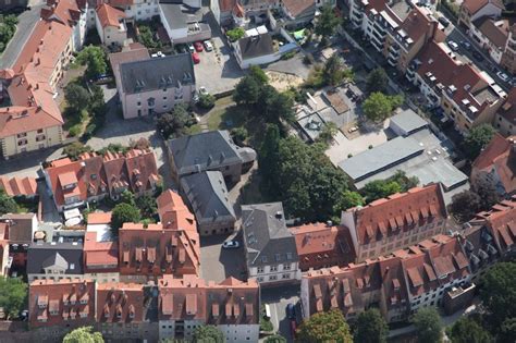 Worms aus der Vogelperspektive: Altstadtbereich und Innenstadtzentrum ...