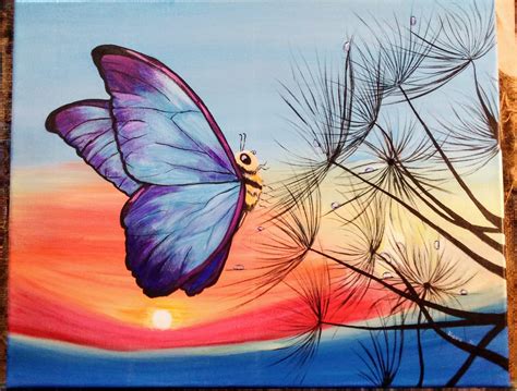 Butterfly Acrylic Painting