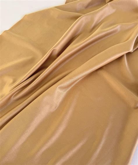 Nude Shiny Milliskin Nylon Spandex Fabric by the Yard 60" Wide, Natural
