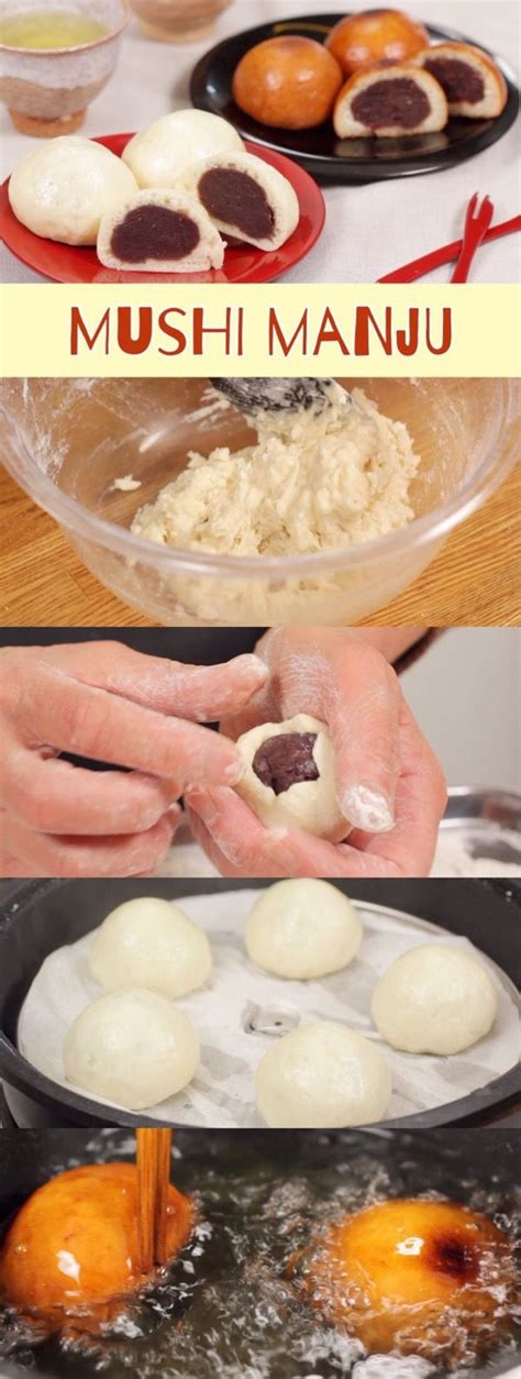 mushi manju recipe japanese steamed buns  red bean paste filling