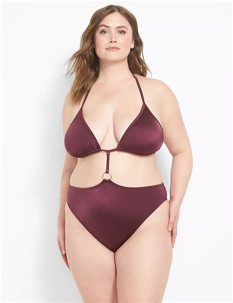 No-Wire String Bikini Swim One-Piece | LaneBryant