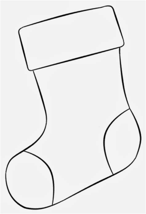 Stocking Outline Printables