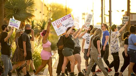 Protesters march at Arizona Capitol following SCOTUS draft leak