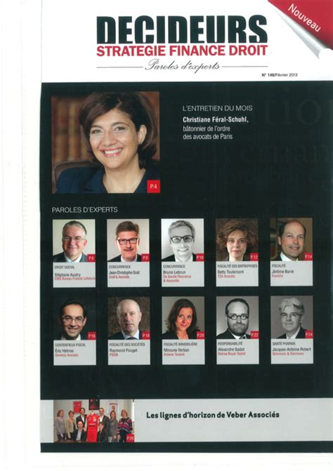 veber avocats decideurs strategie finance droit fevrier  les
