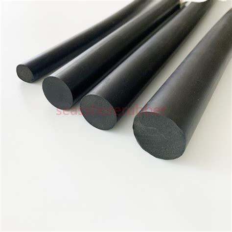 black extruded natural rubber  cord seashore