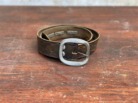 Vintage Harley Davidson Leather Belt Worn Biker Gear - Etsy