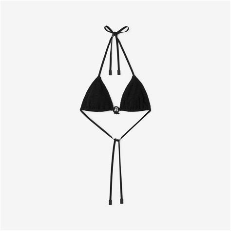 Bikini Top in Black - Women | Burberry® Official